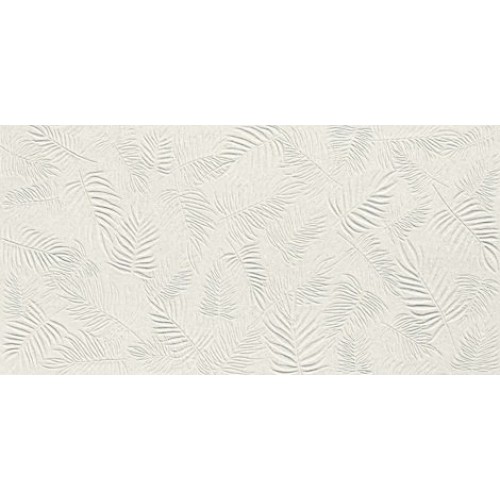 Atlas Concorde Плитка 3D Wall Carve Leaf White 40x80 A578