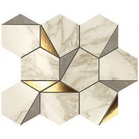 Декор Marvel Edge Gold Hex Gris-Calacatta 25,1x29