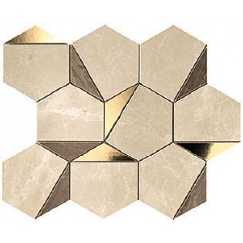 Atlas Concorde Декор Marvel Edge Gold Hex Sable-Brown 25,1x29 9EHS