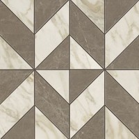 Мозаика Marvel Edge Gris-Calacatta Mosaico Cubes Lappato