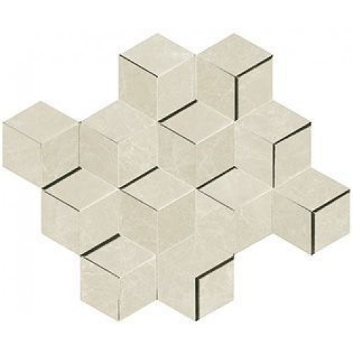 Atlas Concorde Мозаика Marvel Edge Imperial White Mosaico 3D AEPI