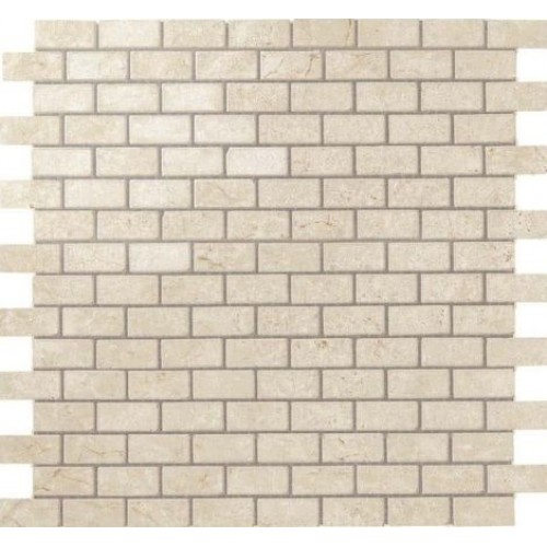 Atlas Concorde Мозаика Marvel Stone Cream Prestige Mosaico Lappato Burattato 1,7x3,5 AS32
