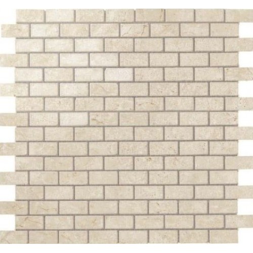 Atlas Concorde Мозаика Marvel Stone Cream Prestige Mosaico Lappato Burattato 1,7x3,5 AS32