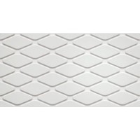 Плитка 3D White Wall Rhombus White 30,5x56