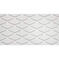 Плитка 3D White Wall Rhombus White 30,5x56