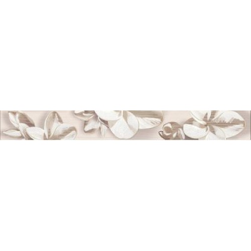 Azori Бордюр Amati Plumeria Beige 6,2x50,5 584191004