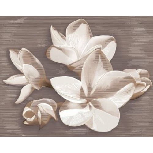 Azori Панно Amati Plumeria Alba из 2-х плиток 40,2x50,5 584192003