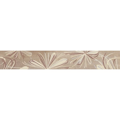 Azori Бордюр Sonnet Beige Flower 6,2x50,5 587891001