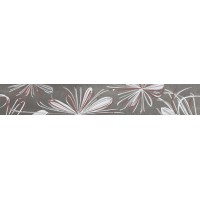 Бордюр Sonnet Grey Flower 6,2x50,5