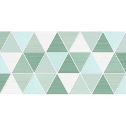 Декор Блум Геометрия бирюзовый 20x40
