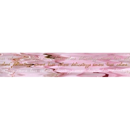 Belleza Бордюр Букет розовый 7,5x40 05-01-1-76-03-41-661-0