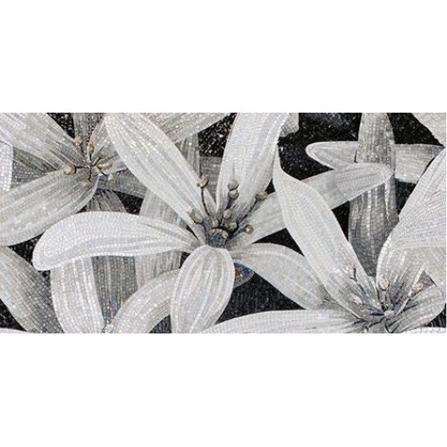 Ceramica Classic Декор April черный 2 25x50 