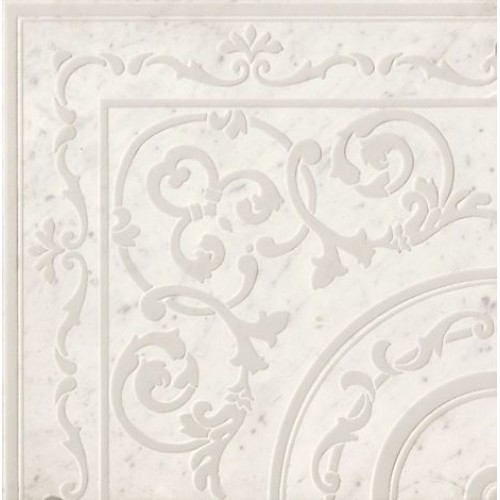 Fap Ceramiche Декор Roma Diamond Carpet Carrara Corner Inserto 60x60 
