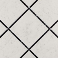 Декор Roma Diamond Incroci Carrara Nero Reale Inserto 60x60