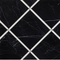 Декор Roma Diamond Incroci Nero Reale Carrara Inserto 60x60