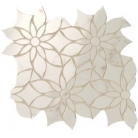 Мозаика Roma Gold Calacatta Delicato Daisy Slash Mosaico