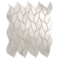 Мозаика Roma Gold Calacatta Oro Leaves Mosaico Brillante