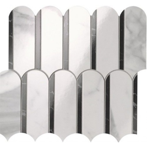 Fap Ceramiche Мозаика Roma Gold Carrara Sup/Nero Elegante Mosaico Archs 