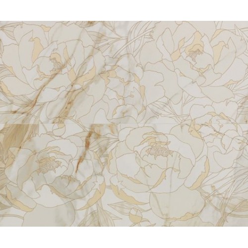 Fap Ceramiche Панно Roma Gold Rose Calacatta Oro Inserto Mix 2 100x120 