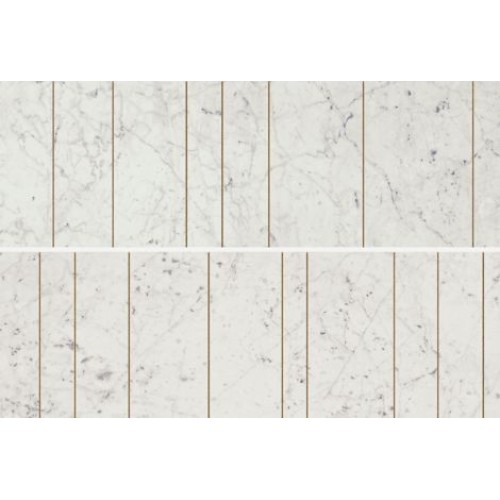 Italon Декор Charme Extra Wall Project Carrara Inserto Golden Line 25x75 600080000369