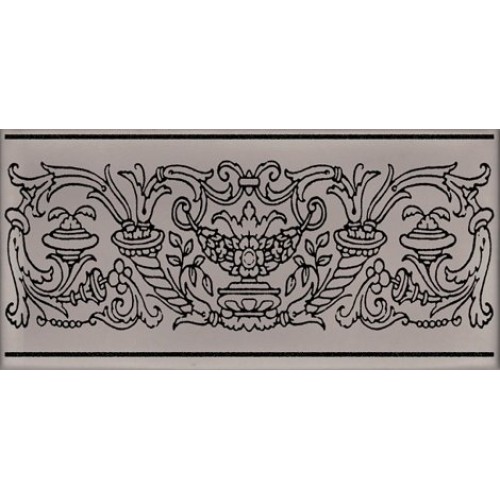 Kerama Marazzi Декор Авеллино коричневый 7,4x15 STG\E509\16008