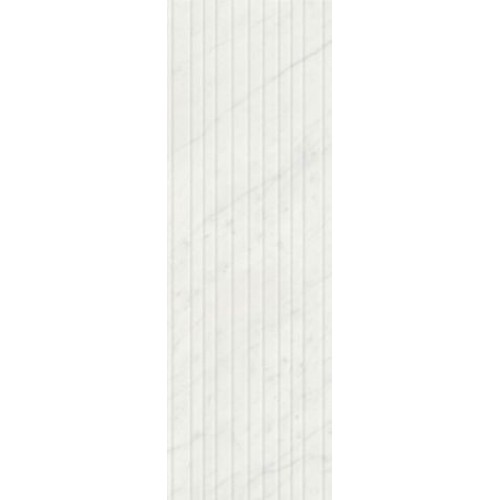 Kerama Marazzi Плитка Борсари белый структура обрезной 25x75 12102R