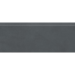 Плинтус Чементо антрацит матовый обрезной 12x30