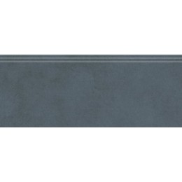 Плинтус Чементо синий темный матовый обрезной 12x30
