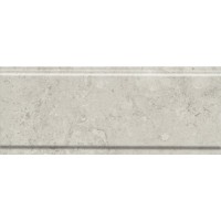 Бордюр Карму серый светлый матовый обрезной 12x30