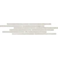 Декор Карму мозаичный серый светлый матовый 15x75