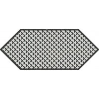 Декор Келуш 3 черно-белый 14x34