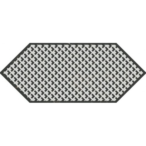 Kerama Marazzi Декор Келуш 3 черно-белый 14x34 HGD\A482\35006