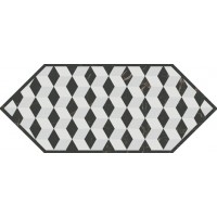 Декор Келуш 4 черно-белый 14x34