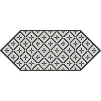 Декор Келуш 5 черно-белый 14x34
