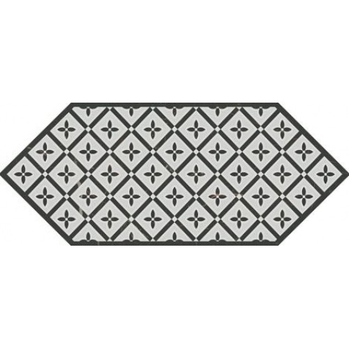 Kerama Marazzi Декор Келуш 5 черно-белый 14x34 HGD\A484\35006