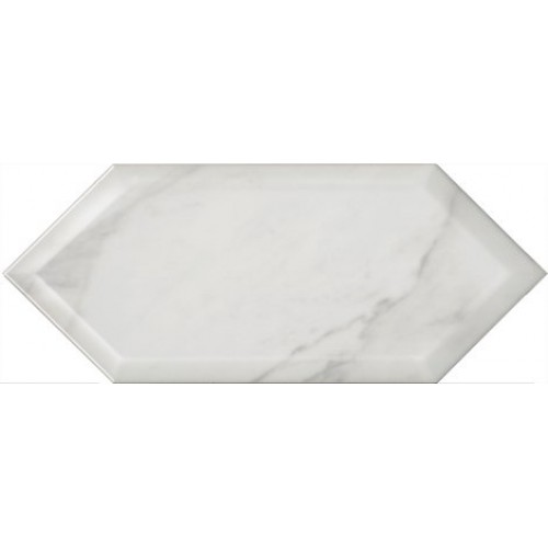 Kerama Marazzi Плитка Келуш грань белый глянцевый 14x34 35009