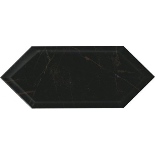 Kerama Marazzi Плитка Келуш грань черный глянцевый 14x34 35010