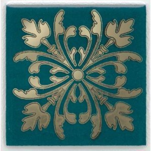 Kerama Marazzi Декор Клемансо зеленый темный Вставка 4,9x4,9 HGD\F252\5246