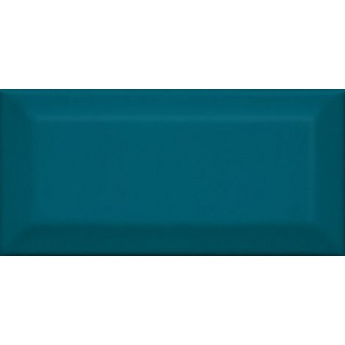 Kerama Marazzi Плитка Клемансо бирюзовый грань 7,4x15 16057