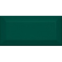 Плитка Клемансо зеленый грань 7,4x15