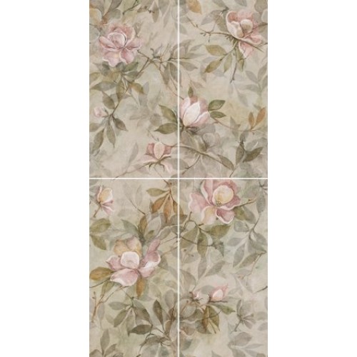 Kerama Marazzi Панно Магнолия 1 матовый (из 4-х плиток) 60x120 VT\A413\4x\11037R