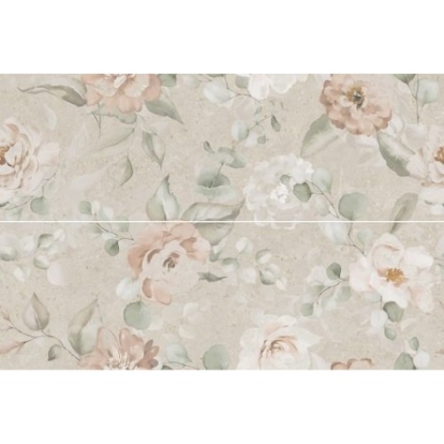 Kerama Marazzi Панно Риккарди 2 бежевый матовый обрезной 80x120 AZ\B051\2X\14059R