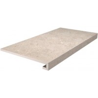 Ступень Риккарди клееная бежевый матовый 33x60