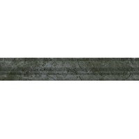 Бордюр Серенада зеленый глянцевый обрезной 5x30