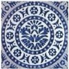 Керами Декор Восточные узоры Вставка синий (Аллегро) 8x8 