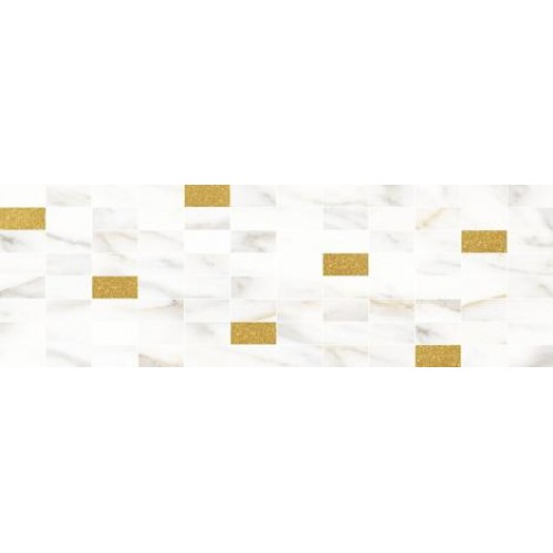 Laparet Декор Aragon мозаичный белый золото 20x60 MM60157