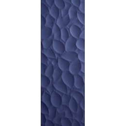 Декор Genesis Leaf Deep Blue matt rett 35x100