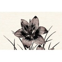 Декор Piano коричневый верх 25x40