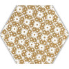Paradyz Декор Shiny Lines Gold Heksagon Inserto D 1 17,1x19,8 