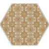 Paradyz Декор Shiny Lines Gold Heksagon Inserto E 17,1x19,8 